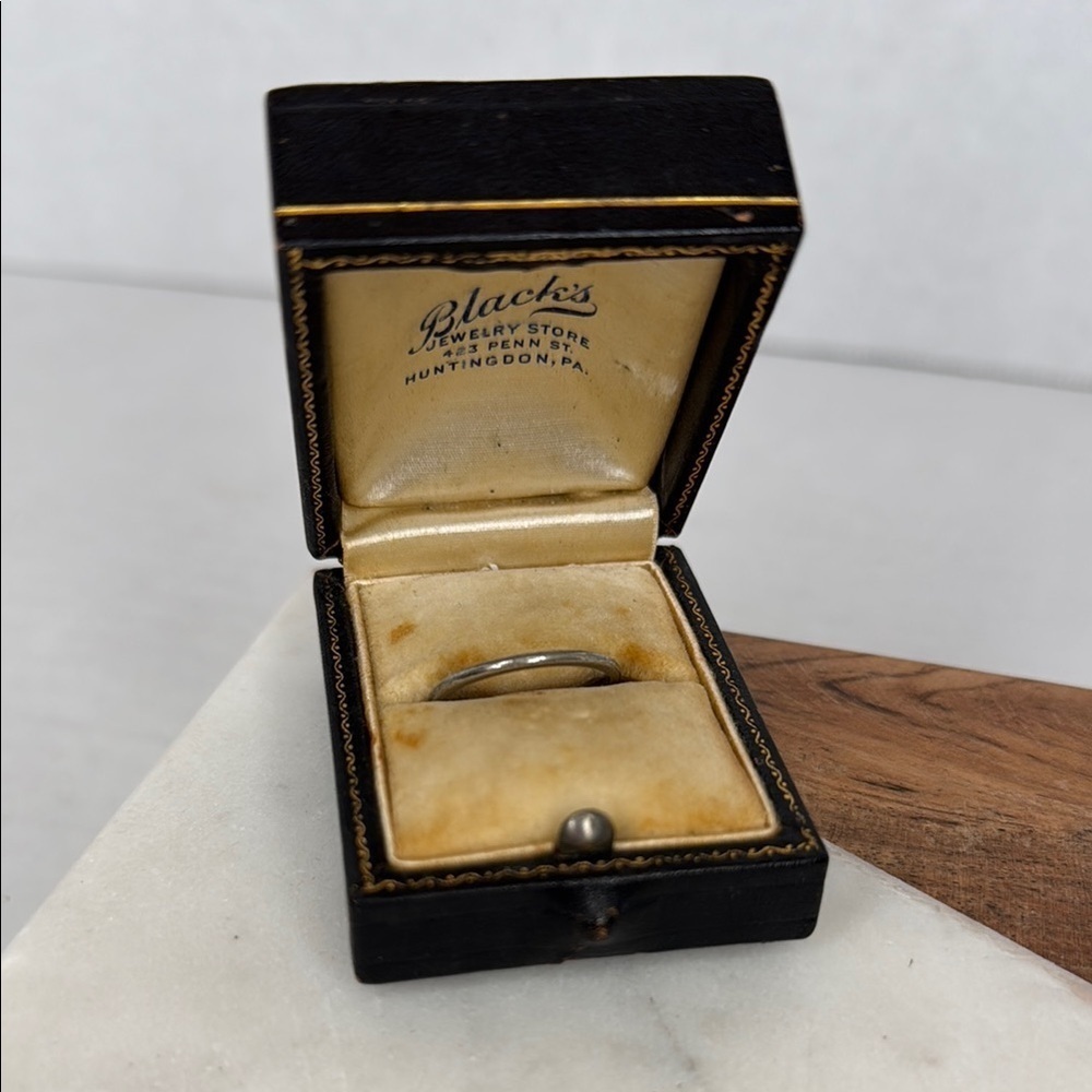 Vintage silver stacker ring size 8 lot D28